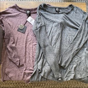 Bobeau Sweater Lot Medium M Mauve Grey